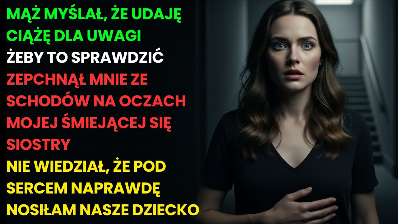 Mój mąż myślał, że udaję ciążę. Zepchnął mnie ze schodów, a moja siostra się śmiała