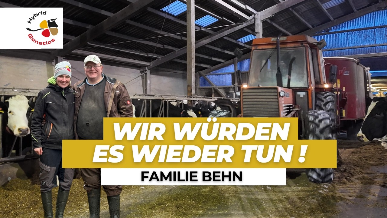 Melkroboter im Freien - mit Infrarot-Heizung + Hybridzucht mit 10.900kg