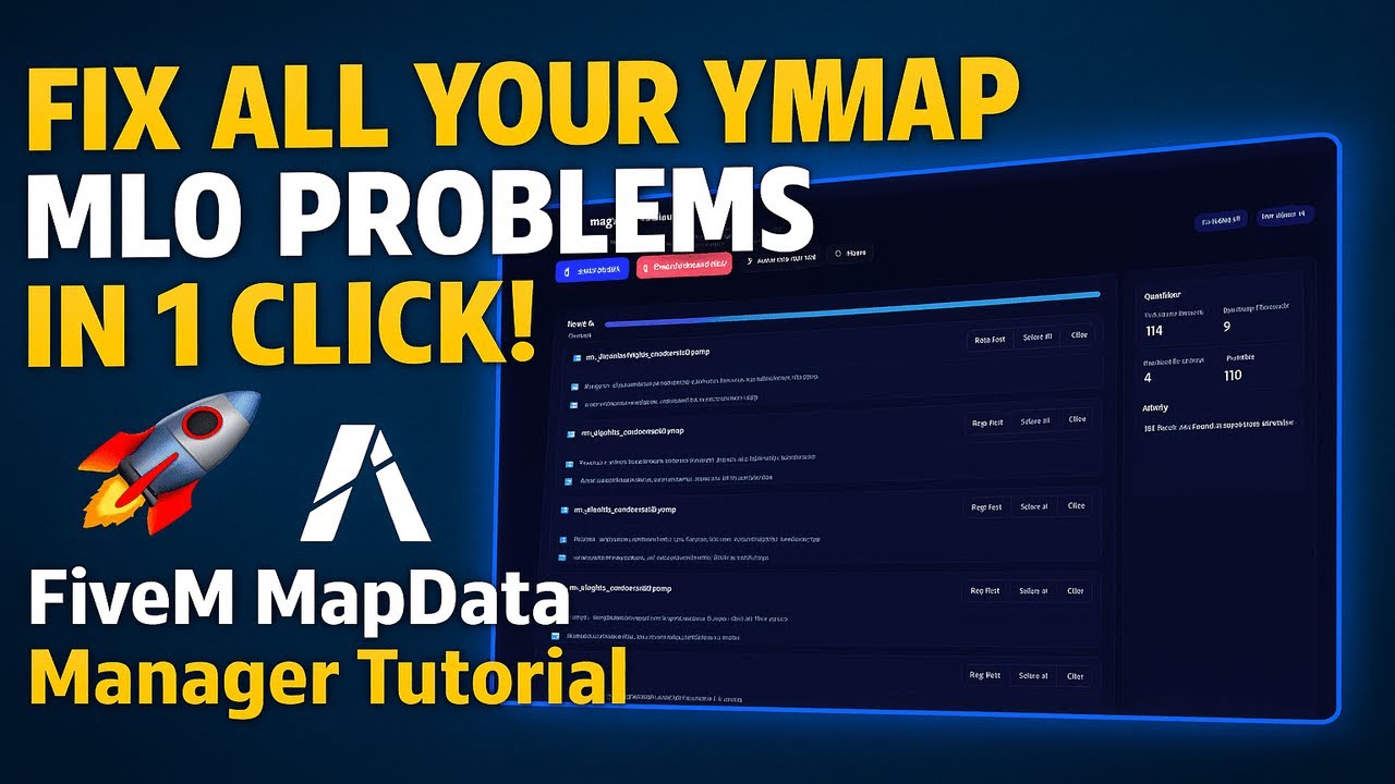 🔥 FIX ALL YOUR YMAP MLO PROBLEMS in 1 CLICK! 🚀 (FiveM MapData Manager Tutorial)