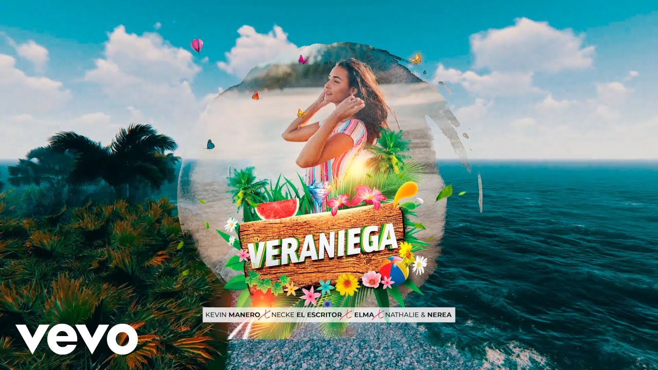 Kevin Manero - Veraniega (Lyric Video) ft. Necke El Escritor, Elma, Nathalie, Nerea