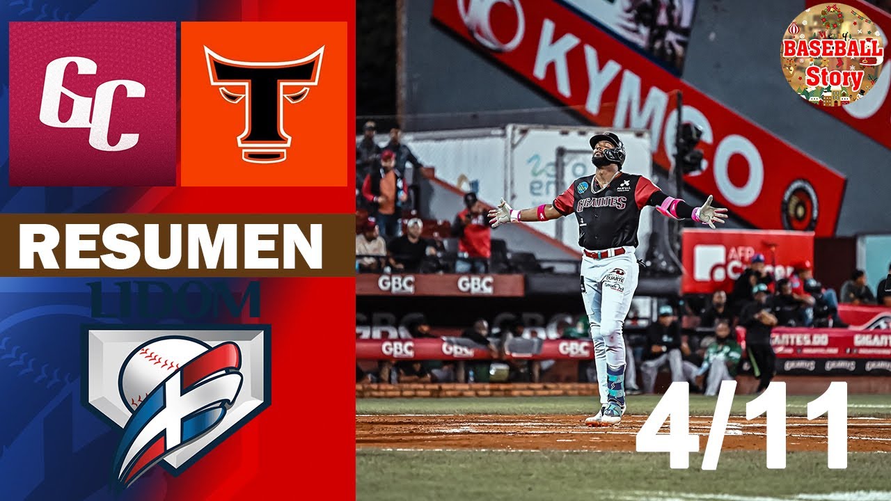 Resumen: Gigantes del Cibao Vs. Toros del Este Serie (Partido increíble)! Regular 4/11/2025