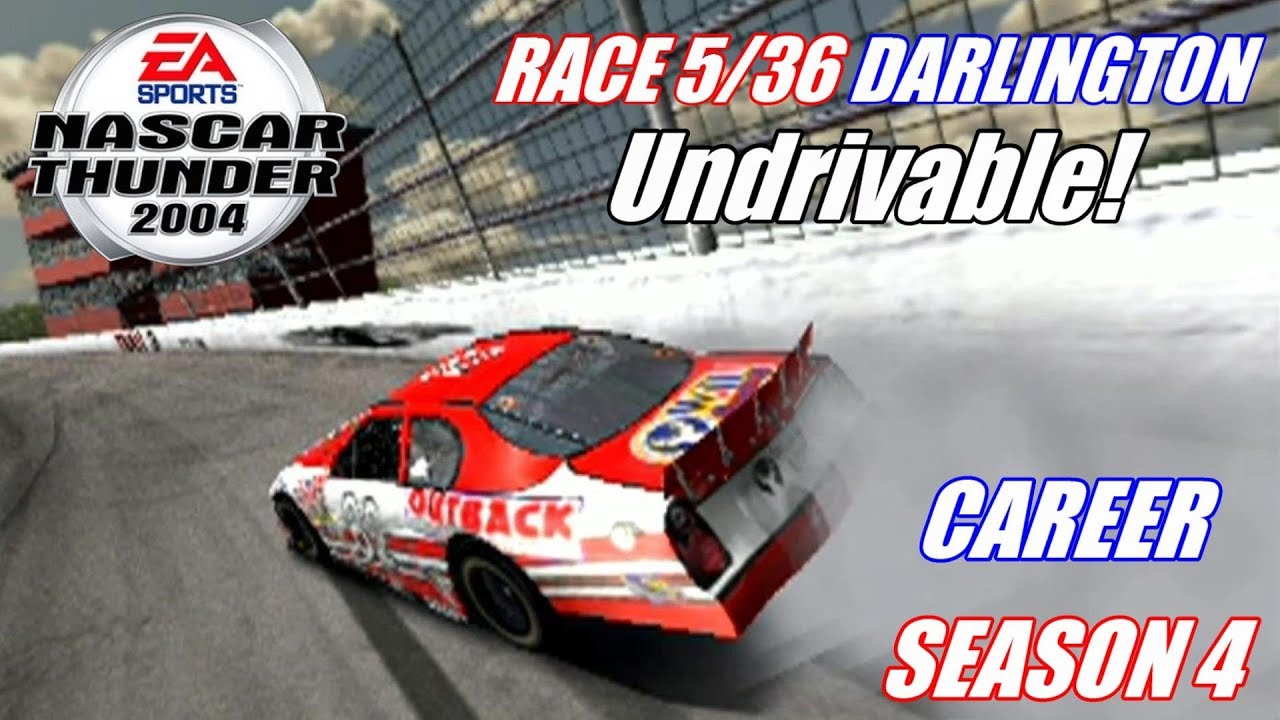 Непроходимо! (Дарлингтон) | NASCAR Thunder 2004 [PS2] Режим карьеры [4 сезон] Гонка 5/36