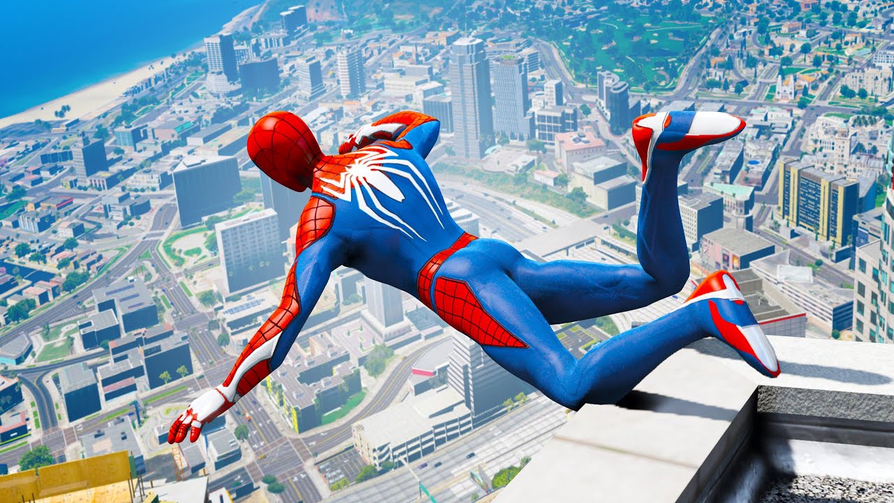 GTA 5 Spiderman Parkour Fails - Spider-man Crazy Jumps & Epic Fails Ep-10