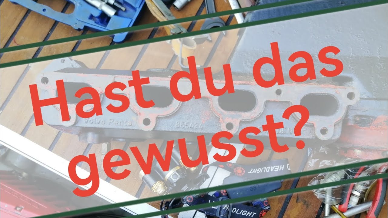 Auspuffkruemmer#Motor#Volvo#penta#exhaust#umrüsten#تحوير العادم