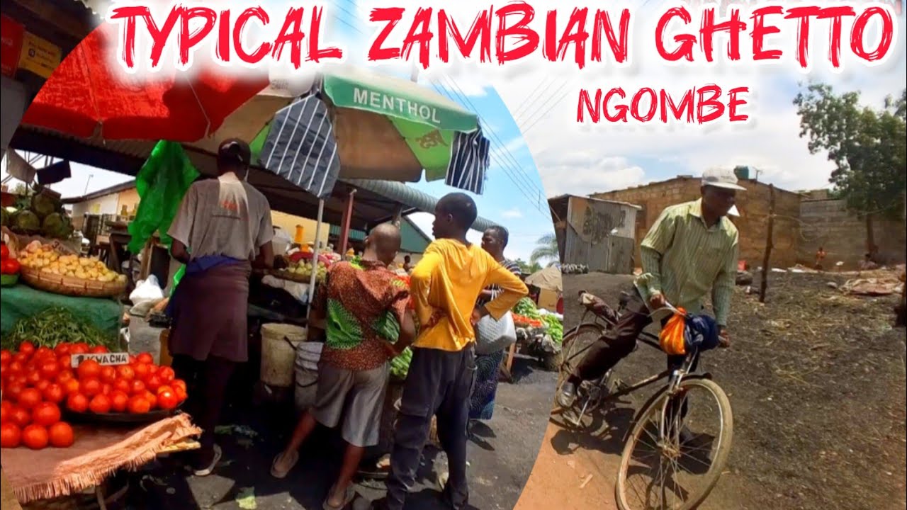 Property reveal of a typical Zambian neighborhood Ngombe compound