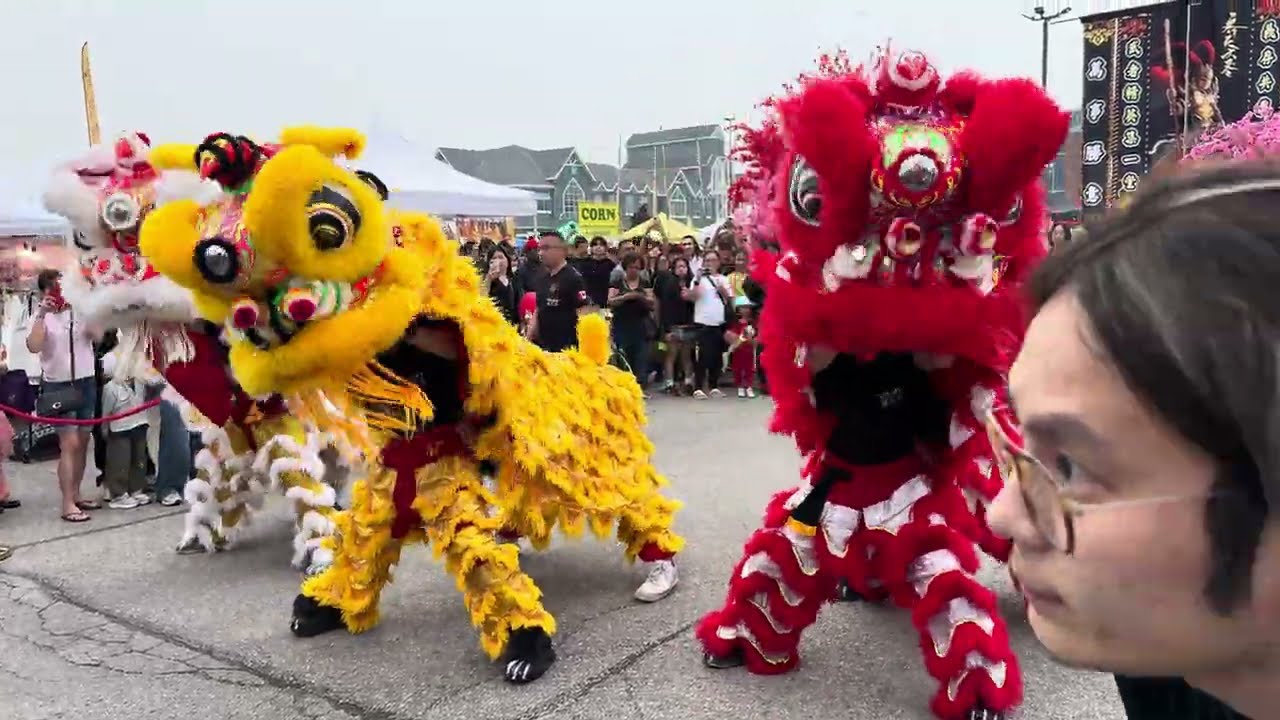 Lion dance, Yu Mo Tong. Pacific mall, Markham, Ontario, Canada walking tour🦁🦁🦁