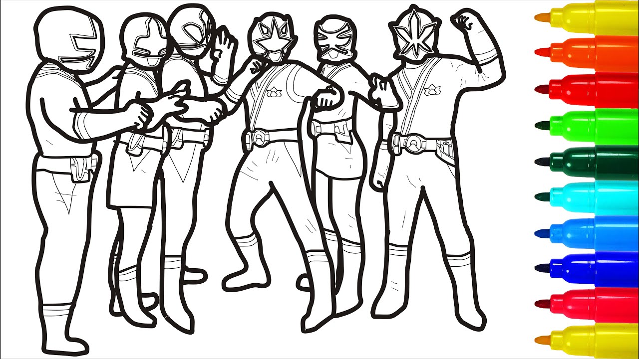 Power Rangers Samurai Fight To The End Coloring Pages