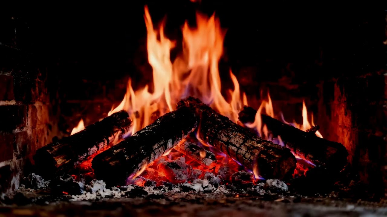 🔥 Fireplace 4K UHD – Deep Crackling Fire Sounds & Cozy Night Atmosphere