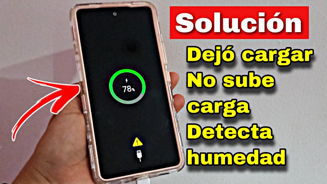 Celular Samsung Galaxy no reconoce el cargador/ No carga/ no sube la carga/ detecta humedad