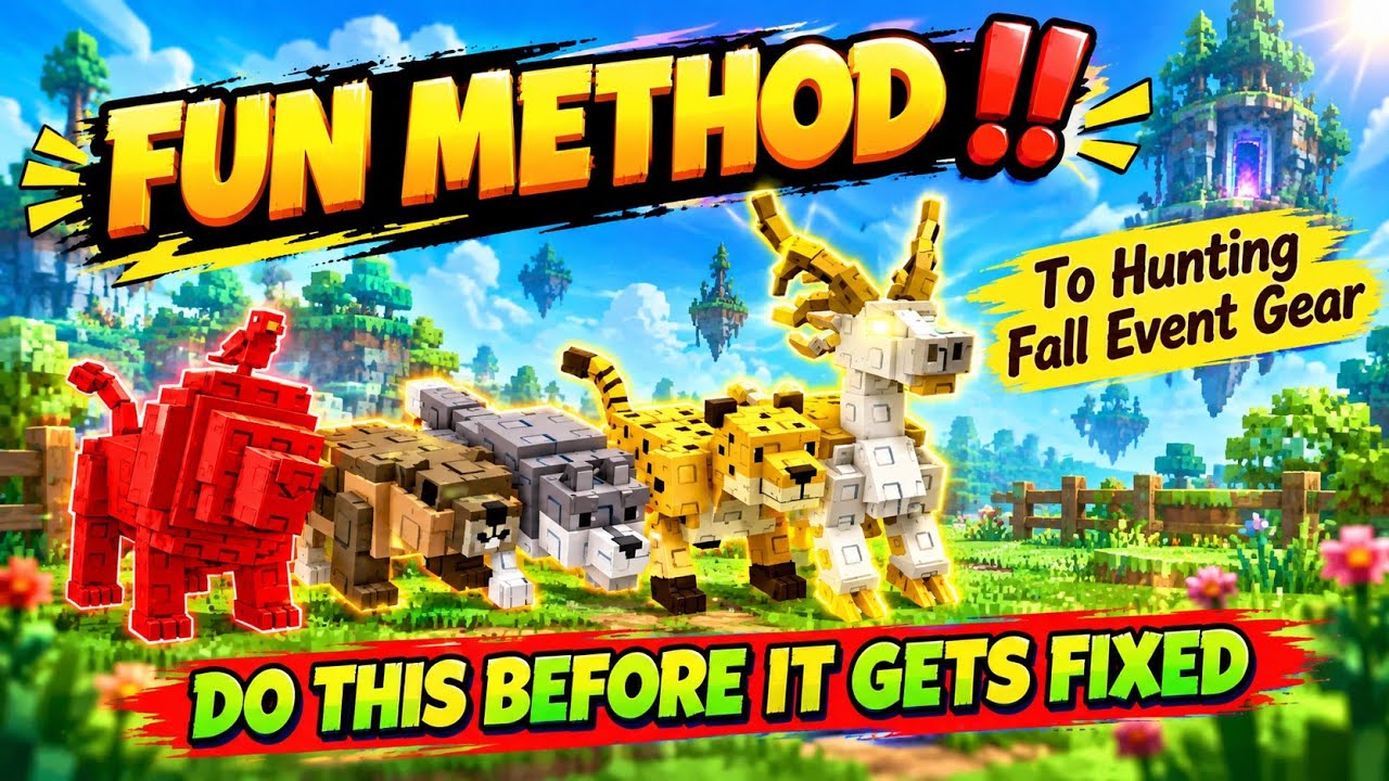 FUN METHOD ⚡ Hunting Fall Event Gear | Grow a Garden - Roblox