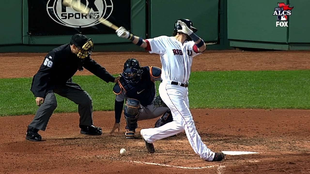 ALCS Gm6: Avila toughs it out during vs. Red Sox