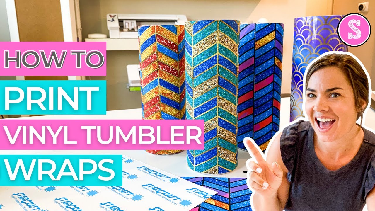 😍 How to Print a Vinyl Tumbler Wrap (Inkjet Printable)
