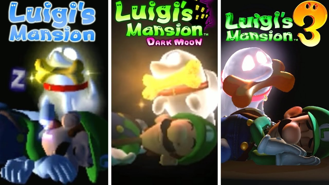 All Polterpup Gold Bone Revivals Comparison in Luigi's Mansion (2013-2019)