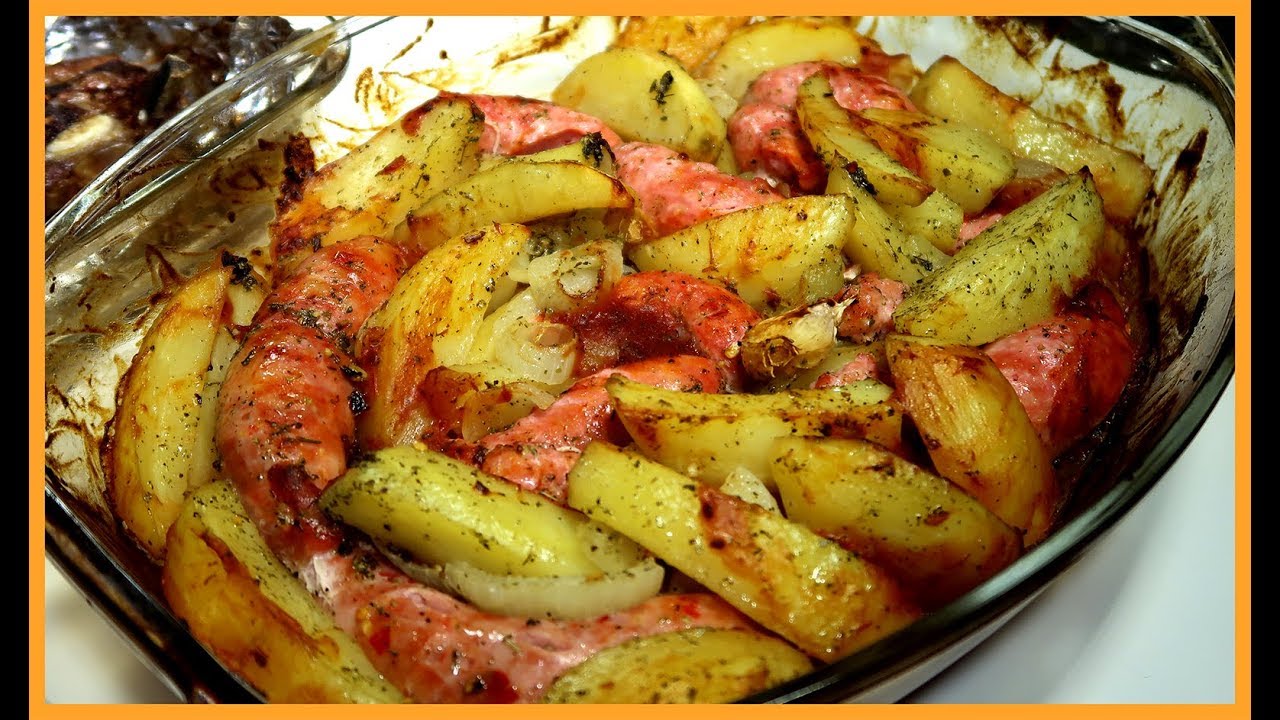 Batata com Linguiça ao Forno