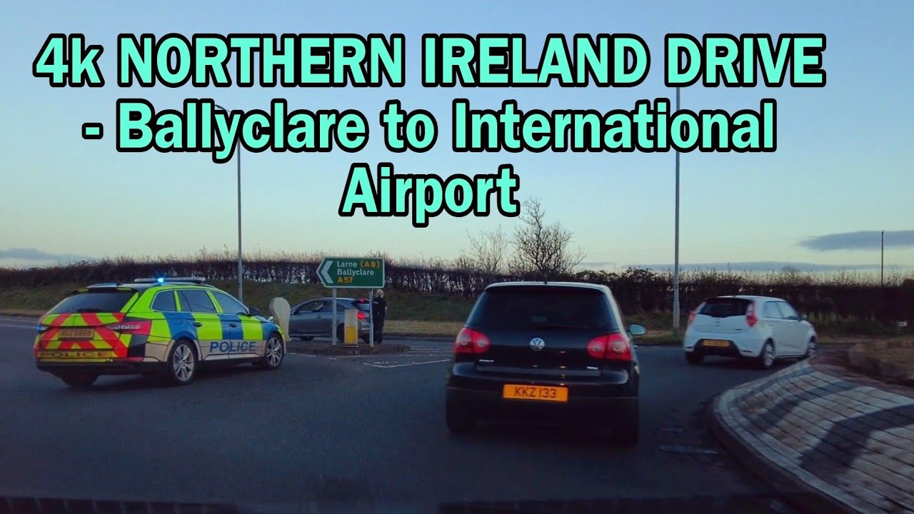 4k NORTHERN IRELAND DRIVE- Ballyclare to Belfast International Airport (15th November 2023)