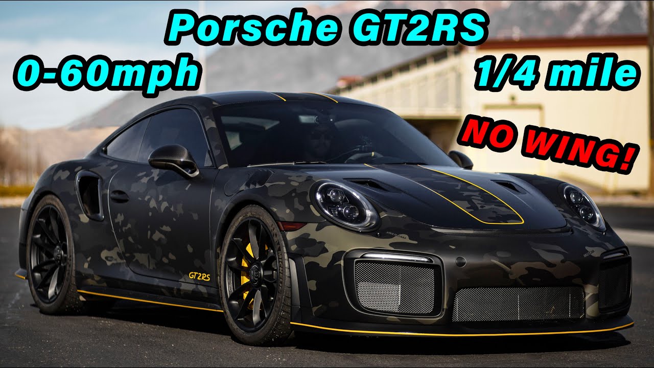 Porsche GT2RS (no wing) 0-60 mph and 1/4 mile times