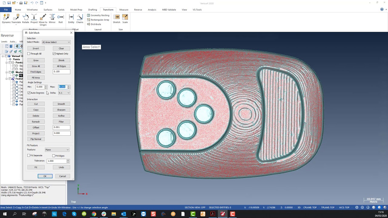 Scan To CAD Reverse Engineering