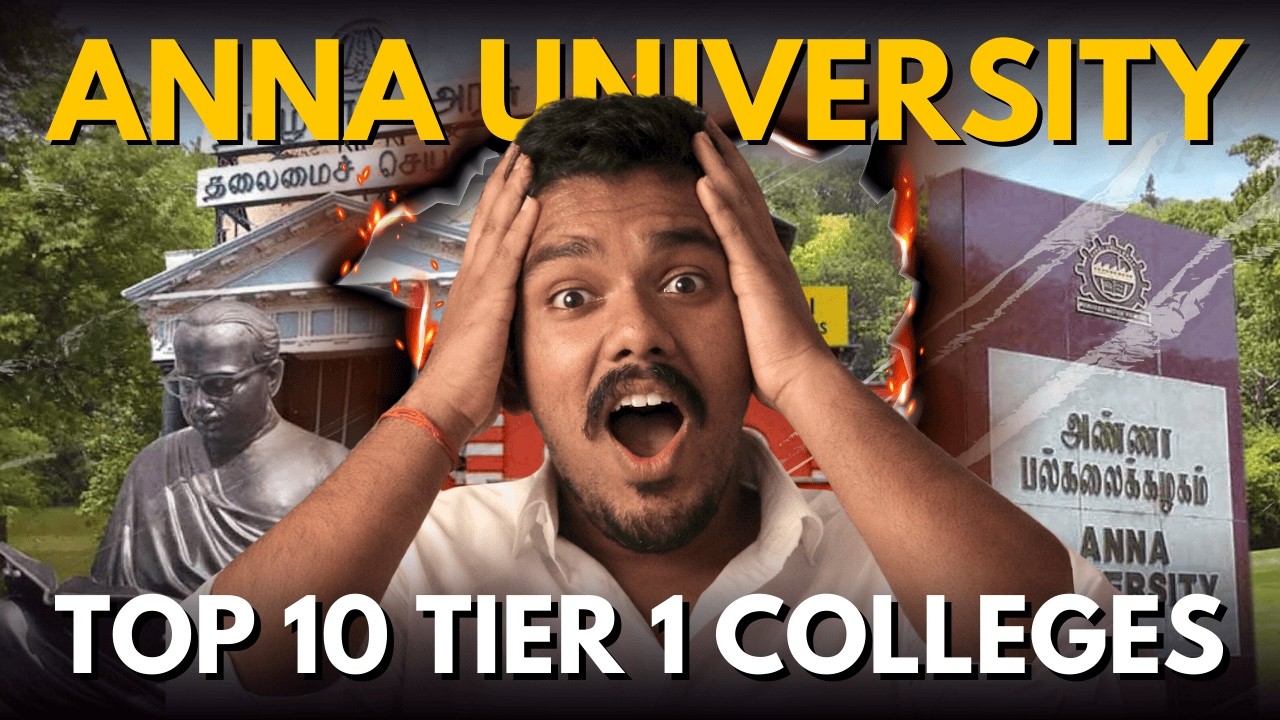 Top 10 Tier 1 Engineering Colleges (Govt / Govt-Aided / Private) under Anna University 🏆🎓| TNEA 2026