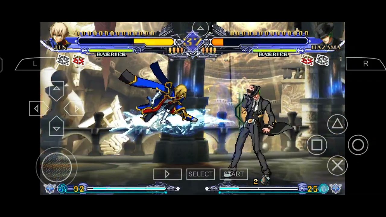 BlazBlue Continuum Shift 2 Jin Kisaragi Vs Hazama 
