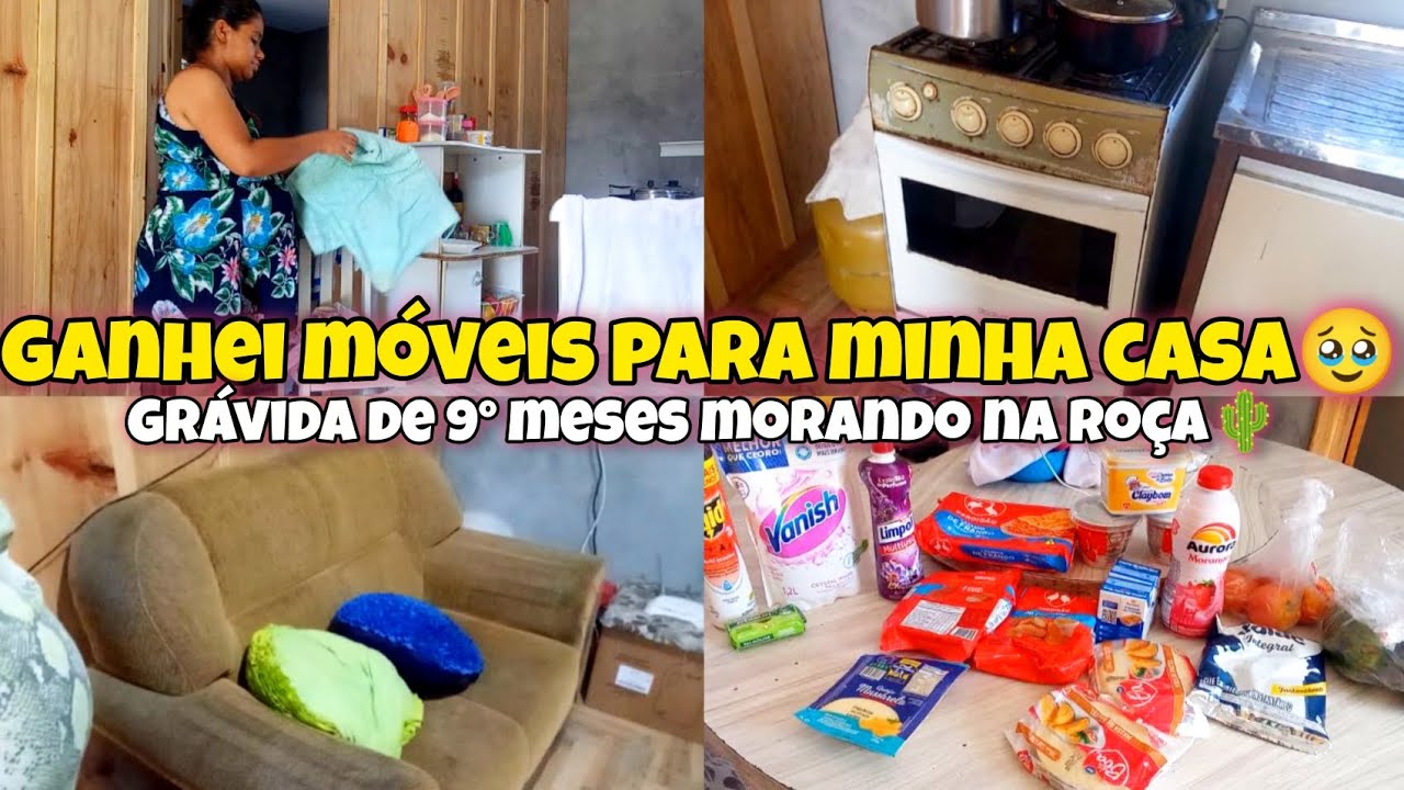 💞Ganhamos Sofá, Fogão e Berço Para o Neném💞 Tentei Fazer Tudo e No Fim Não Fiz Nada🥵 9° Meses De 🫄💙