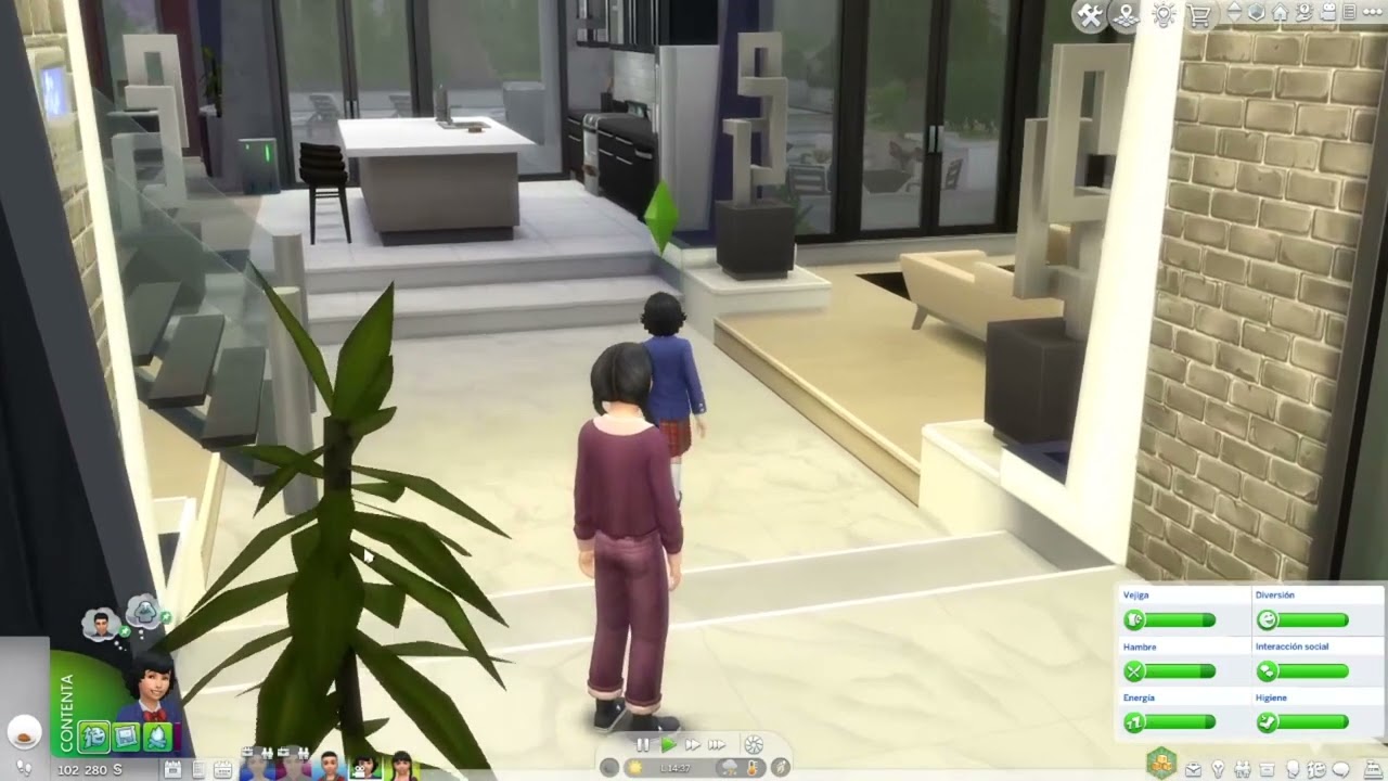 Jugando a Los Sims 4 HD