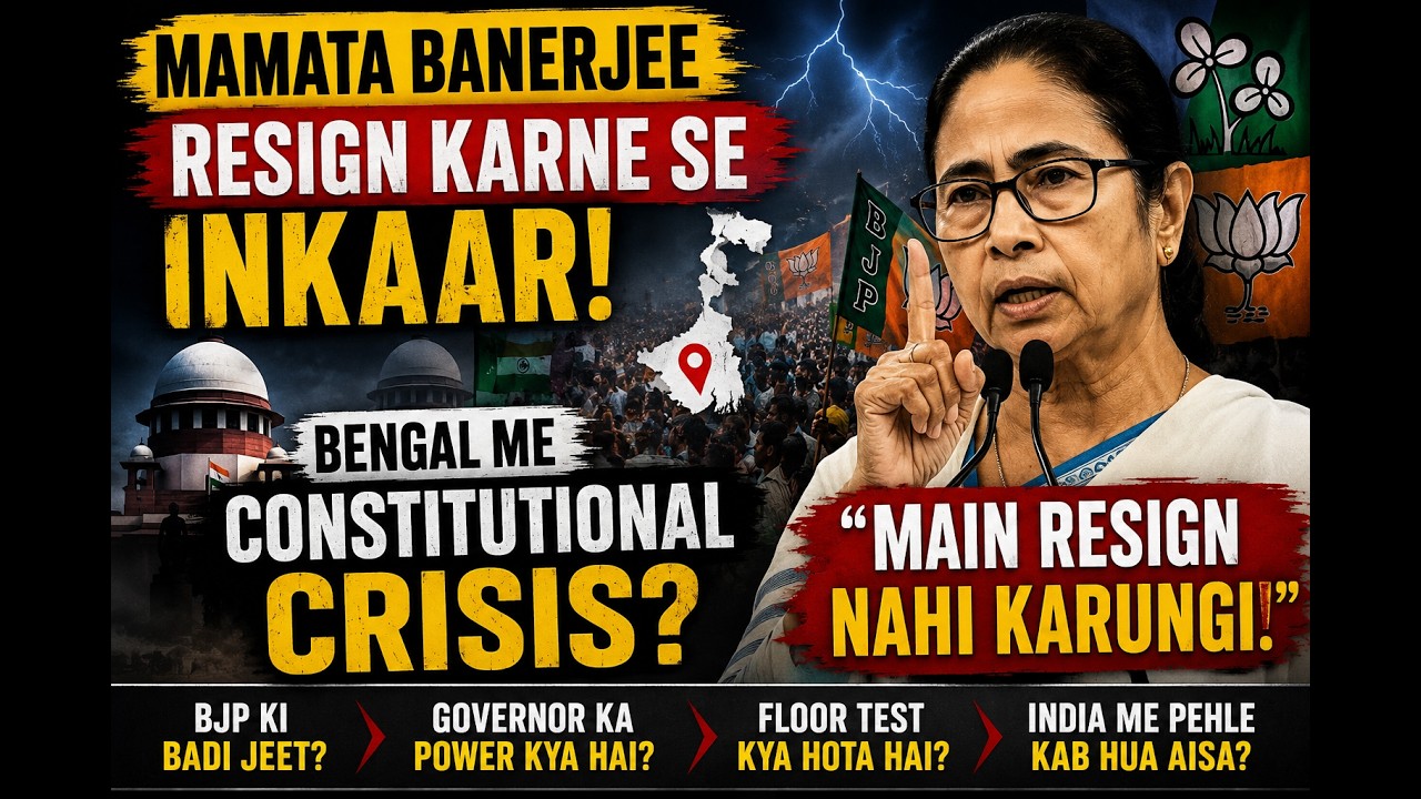 Mamata Banerjee Resign Karne Se Inkaar! | Bengal Constitutional Crisis Explained | BJP vs TMC