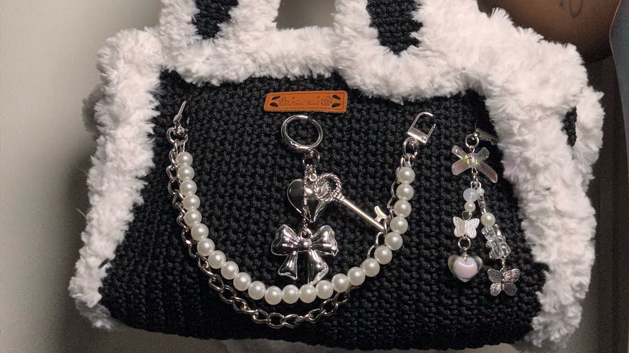 Crochet fur tote bags | Full tutorial