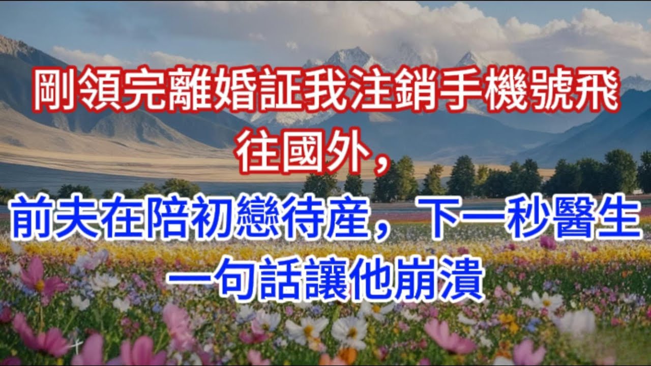 剛領完離婚証我注銷手機號飛往國外，前夫在陪初戀待産，下一秒醫生一句話讓他崩潰