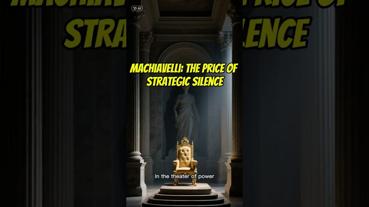 What you don't say matters most. The power of strategic silence. 💡 #tactics #machiavellian