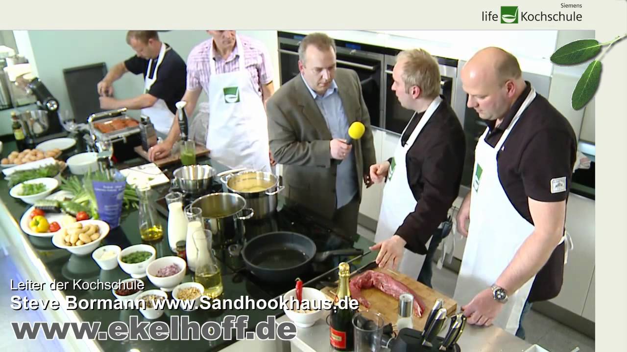 Kochkurs Seminar in der Siemens Life Kochschule Ekelhoff mit Steve Bormann