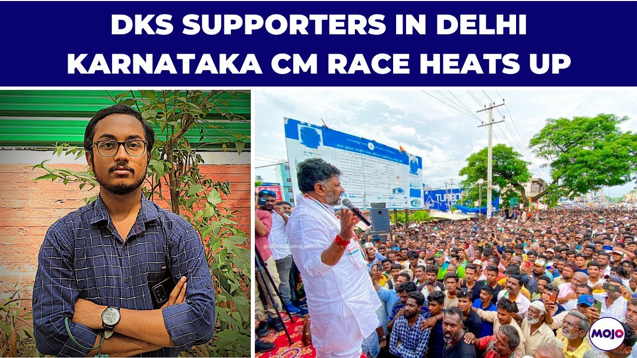 DK Shivakumar's Supporters Camp In Delhi As Negotiations For Karnataka CM Post Rage