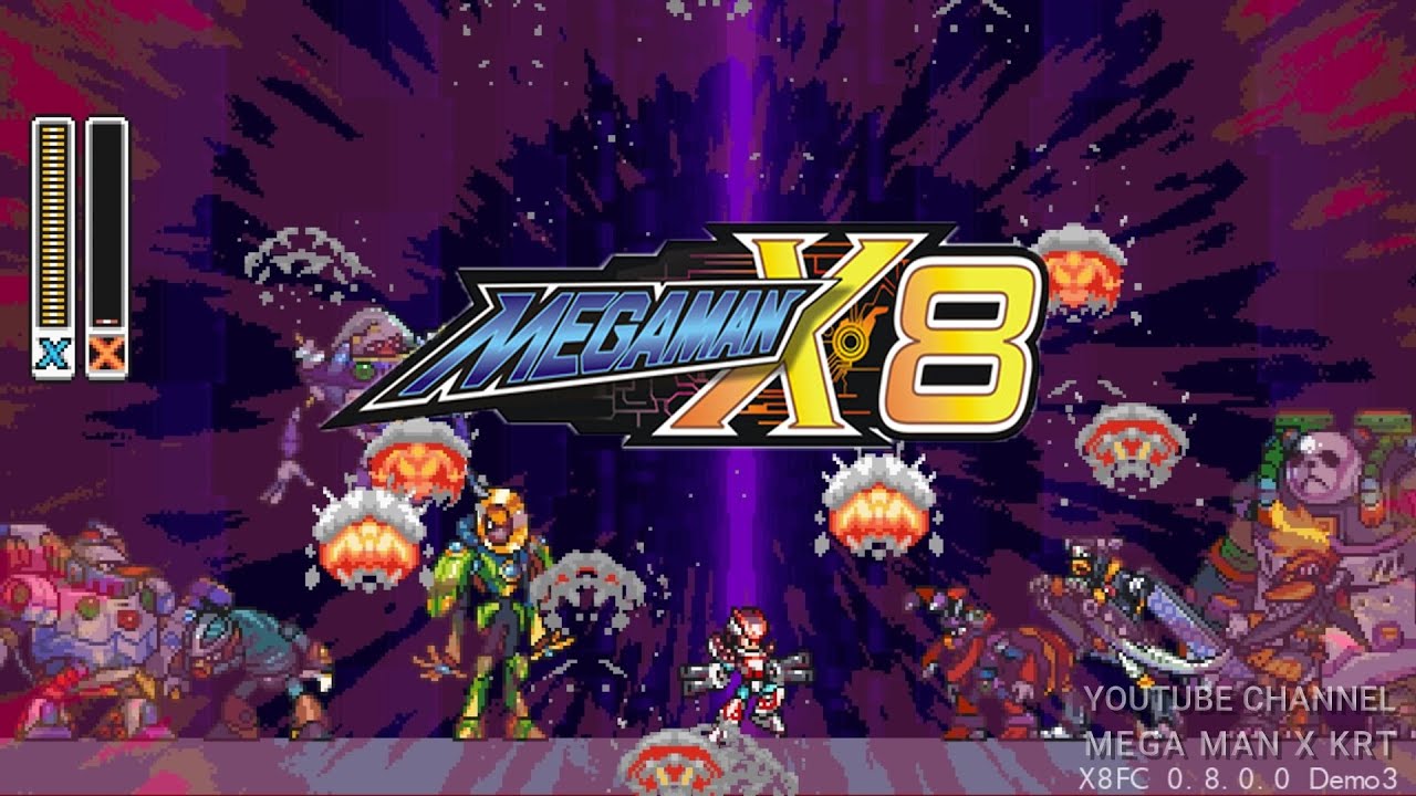 Mega Man X8 Demake - 8 stages, 8 bosses and 8 weapons of X