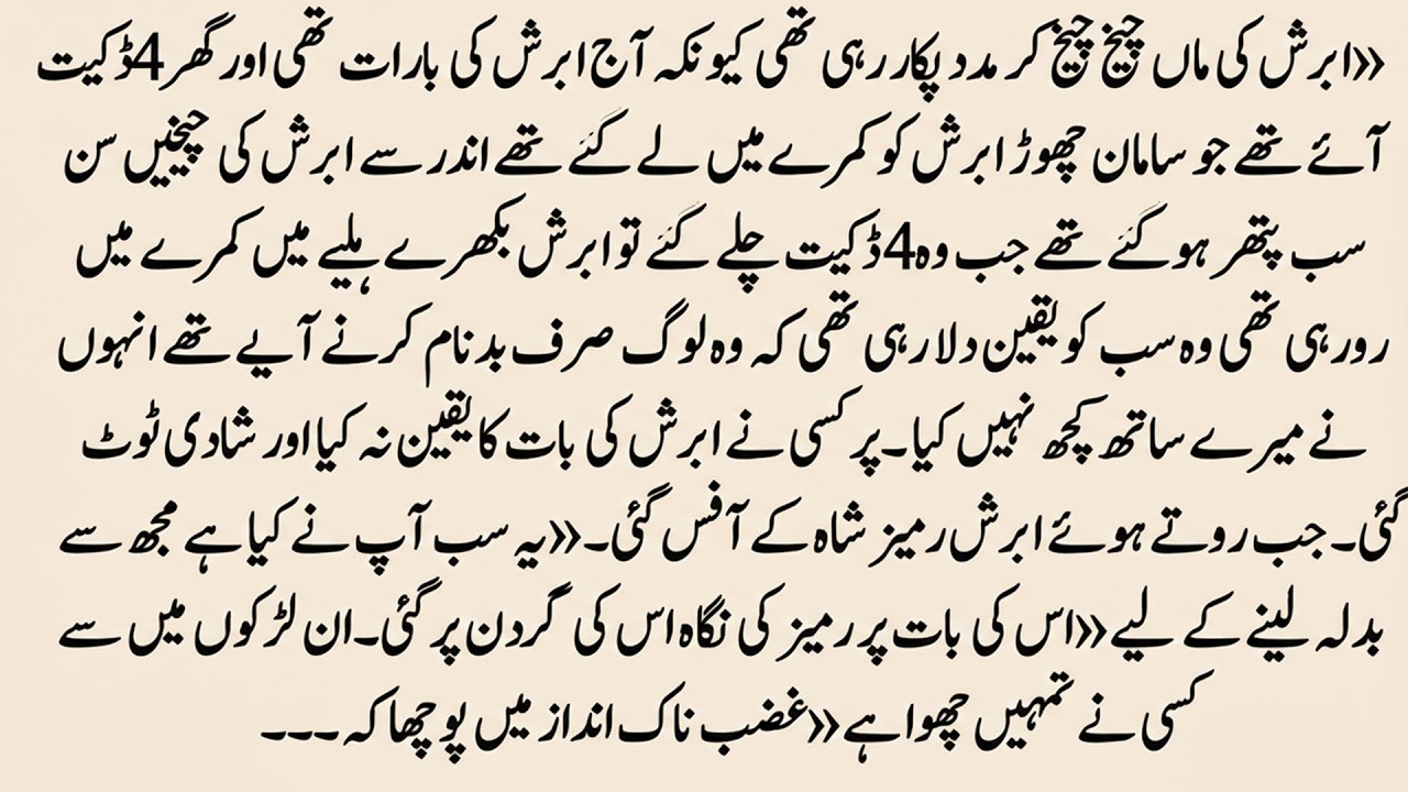 Urdu Novel 