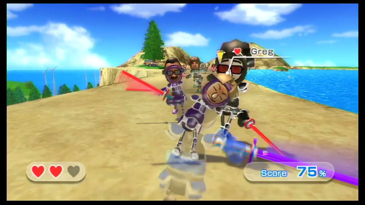 Swordplay Showdown, but every level has 100 Miis and I rewrote them (Level 19)
