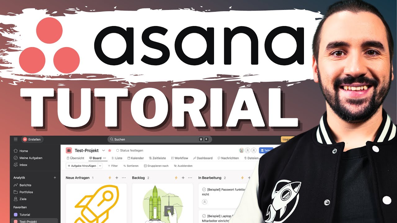 Asana Tutorial 2026 - ALLE kostenlosen Funktionen erklärt!