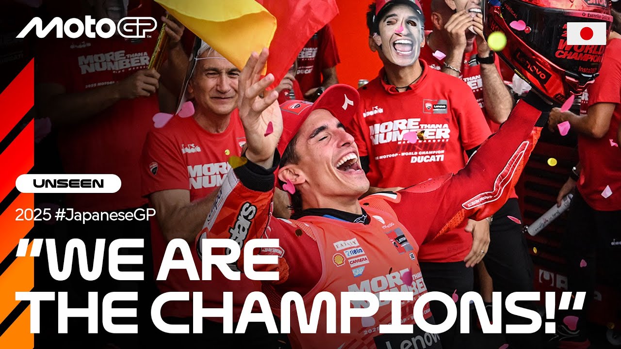 UNSEEN: Marc Marquez's emotional title celebration in Japan 🥹🏆