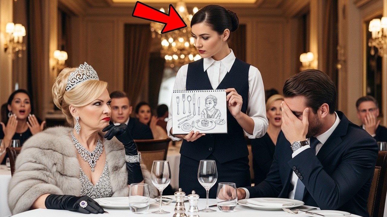 La esposa de un multimillonario llama analfabeta a una camarera; lo que hizo la chica a continuación