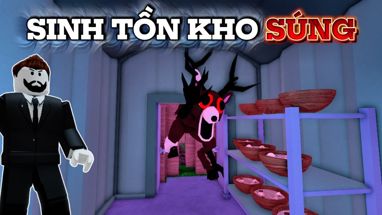 MÌNH SINH TỒN BÊN TRONG KHO SÚNG | 99 Nights In The Forest Roblox!