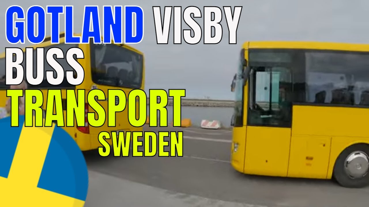 Visby Gotland 🇸🇪 Buss transfer Bussi yhteys works well !!! enjoy views Sverige Sweden