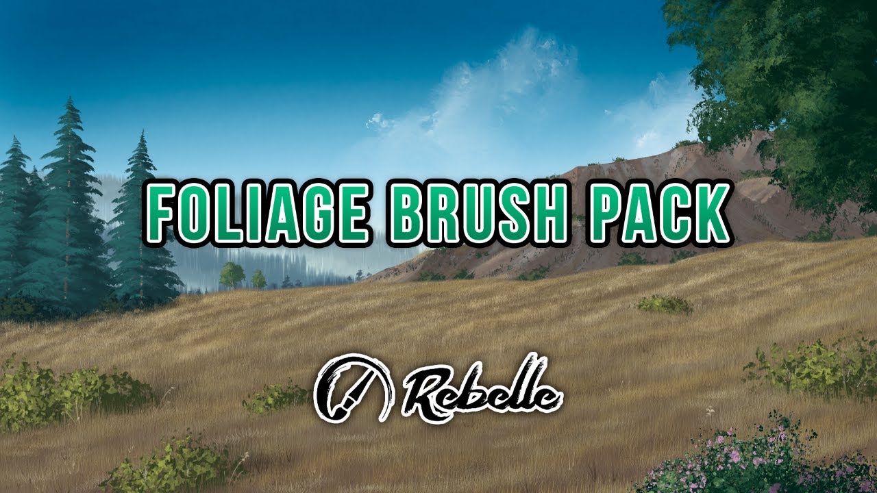 Foliage Brush Pack - Rebelle Tutorial