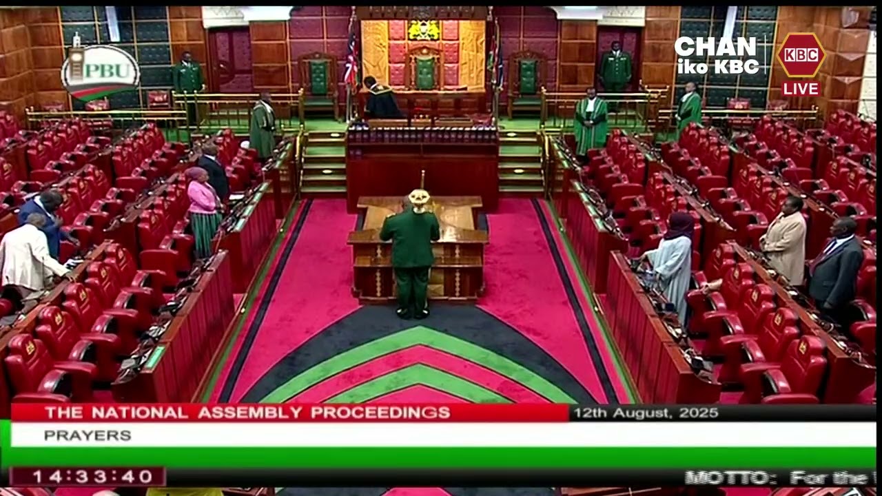 LIVE: National Assembly Proceedings - Afternoon Session II 12th August 2025 II www.kbc.co.ke