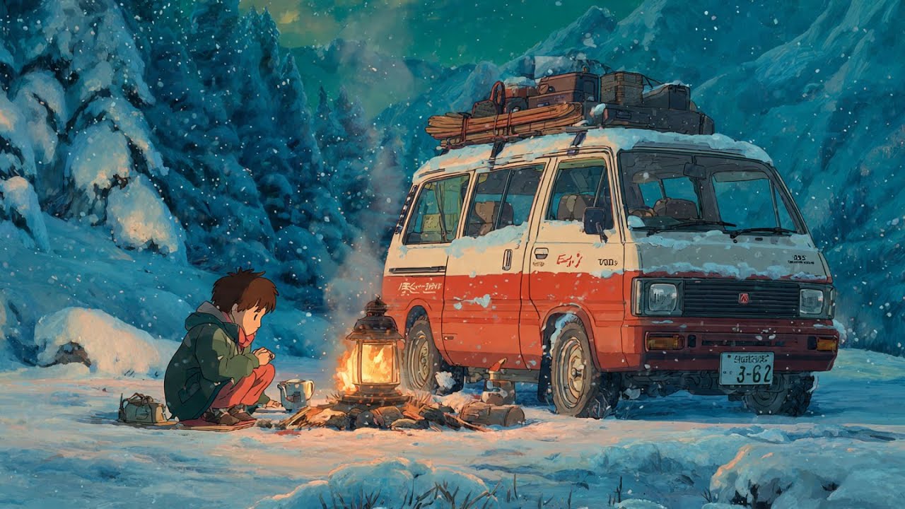 🚐 Lofi Van Night Drive | Nonstop Chill Roadtrip Mix | Relax, Study & Sleep