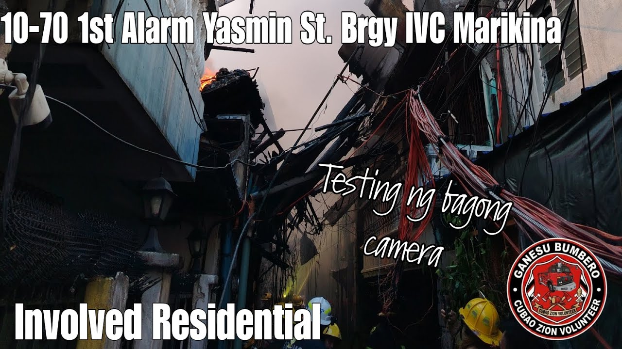 10-70 1st Alarm Loc. Yasmin St. Brgy. IVC, Marikina City | 1-23-25 | Residential