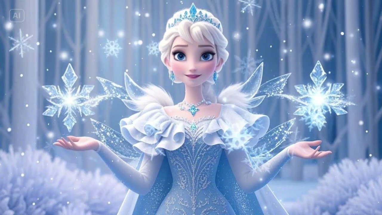 ✨ Royal Ruffles Meets Frost –  Elsa's Magical Fashion Transformation! ❄️👑