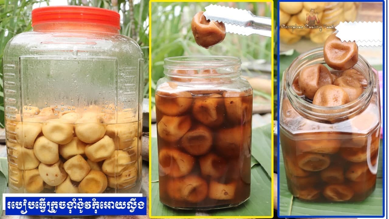 របៀបធ្វើក្រូចង៉ាំង៉ូវកុំឲ្យល្វីង 【﻿Salty Pickled Lime​​​】