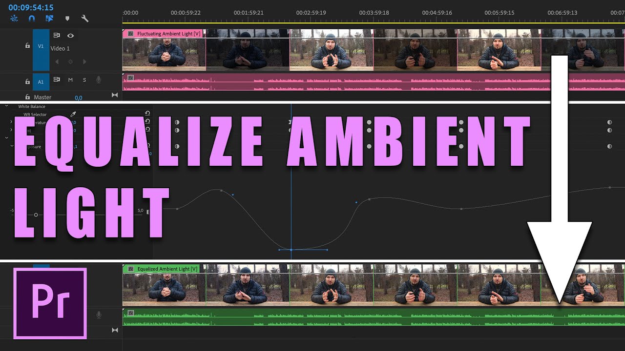 КАК КОМПЕНСИРОВАТЬ ИЗМЕНЕНИЕ СВЕТА В ВИДЕО с помощью эффекта Lumetri в Adobe Premiere Pro
