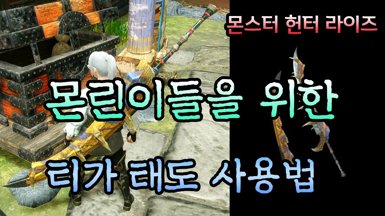[몬스터헌터 라이즈] 몬린이들을 위한 티가 태도(일호도) 사용법!!