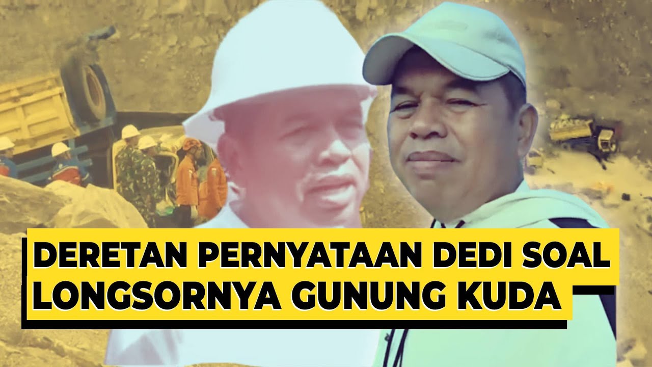 Deretan Pernyataan Dedi Mulyadi Terkait Longsornya Gunung Kuda Cirebon - PARASOT