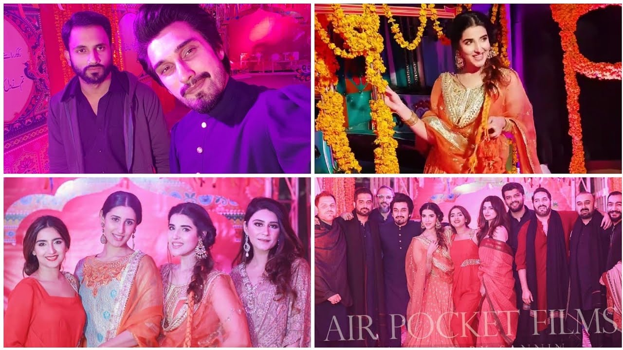 Celebrities Hareem Farooq, Uzair Jaswal, Osman Khalid Butt in Producer Imran Raza Kazmi Grand Dholki