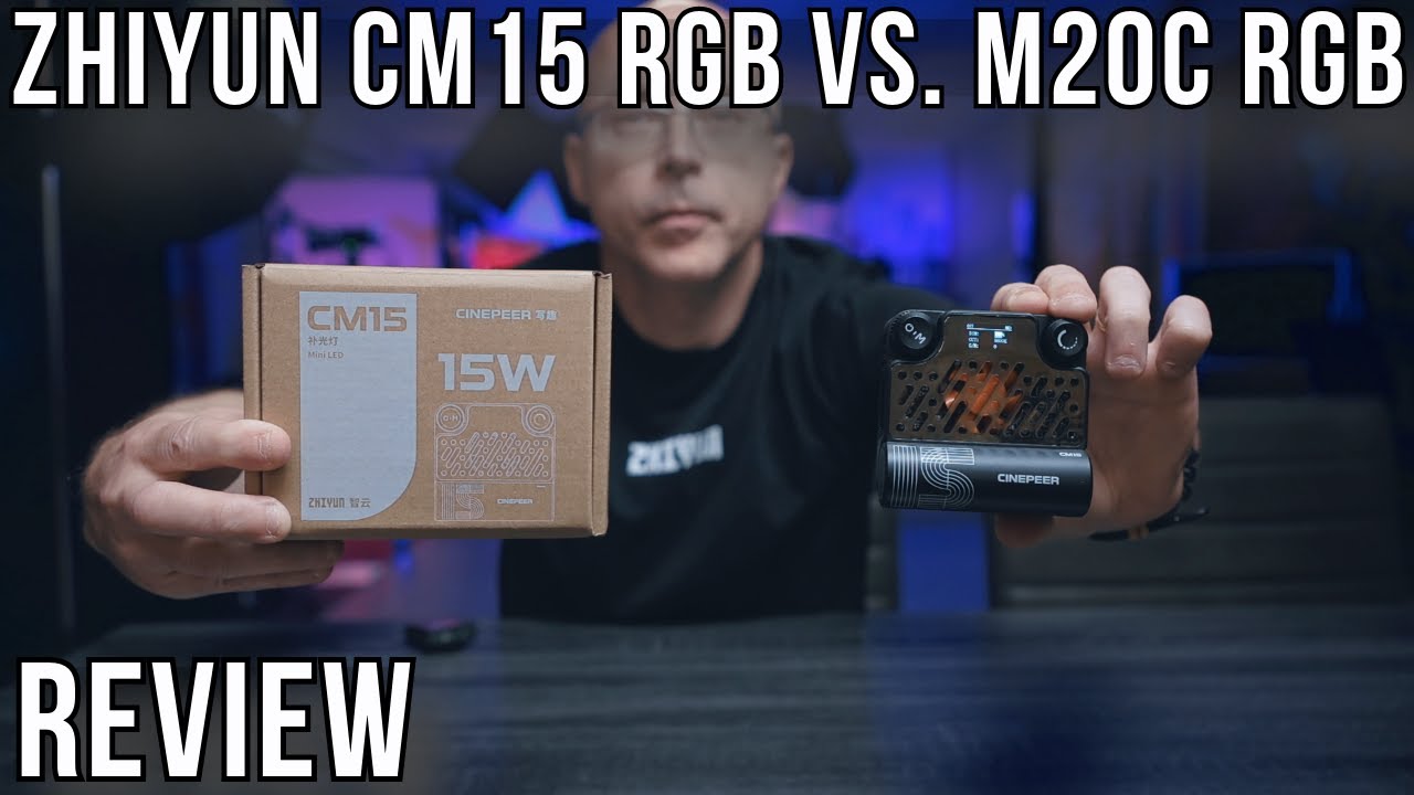 ZHIYUN CINEPEER CM15 RGB Vs. Zhiyun M20C